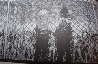 walking dead 4 amour et mort enfants devant grillage