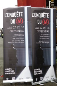 Enquête du M affiche Paris Journées du Patrimoine