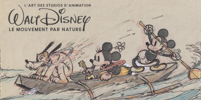 affiche Walt Disney le mouvement par nature art ludique