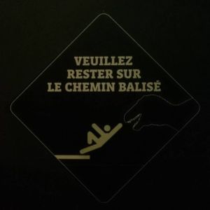 veuillez rester sur le chemin balisé dinosaure