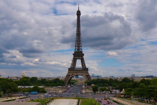 Tour Eiffel depuis le Trocadero été 2016