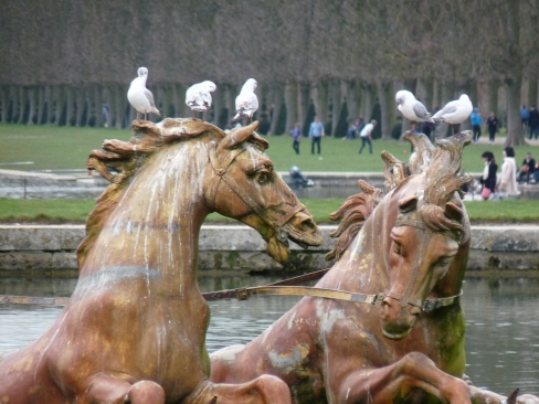 Fontaine d'Apollon en hiver  Versailles
