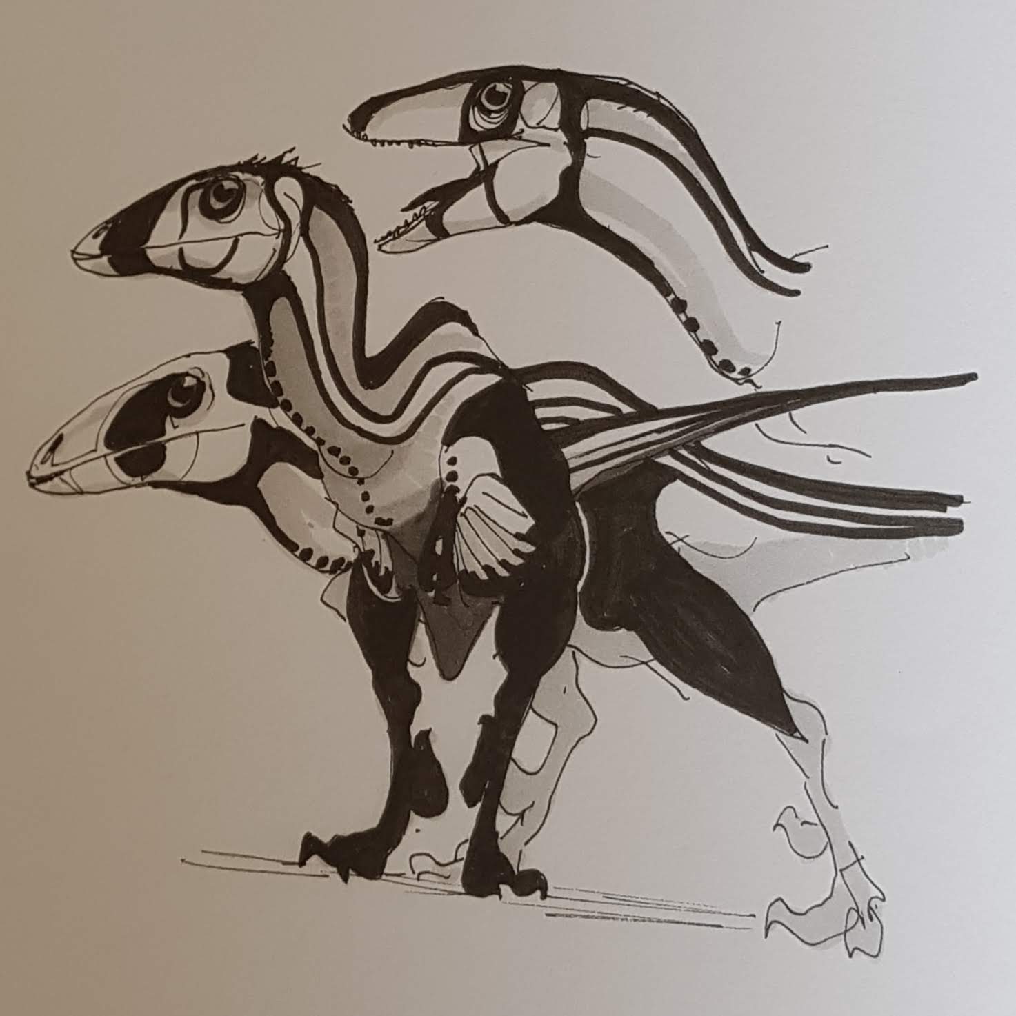 Tales from the loop carte dinosaure